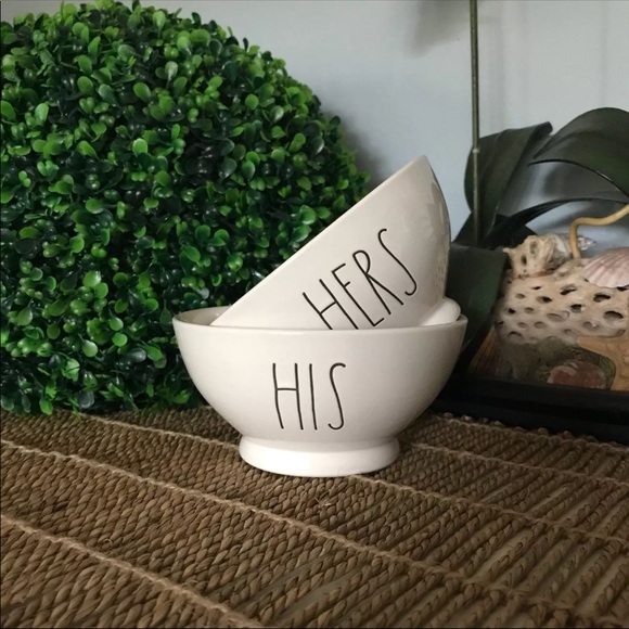 Rae Dunn Other - 🍜❤️Rae Dunn HIS HERS Bowls 2 Piece Set❤️🍜